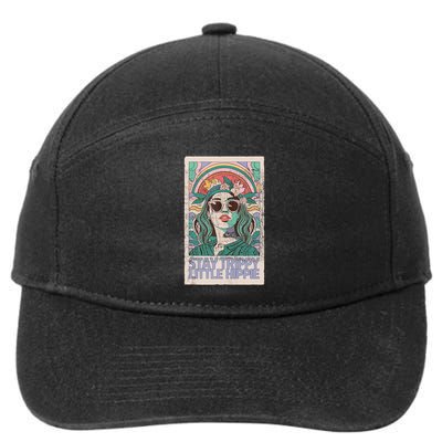 Stay Trippy Little Hippie Cool Vintage 7-Panel Snapback Hat