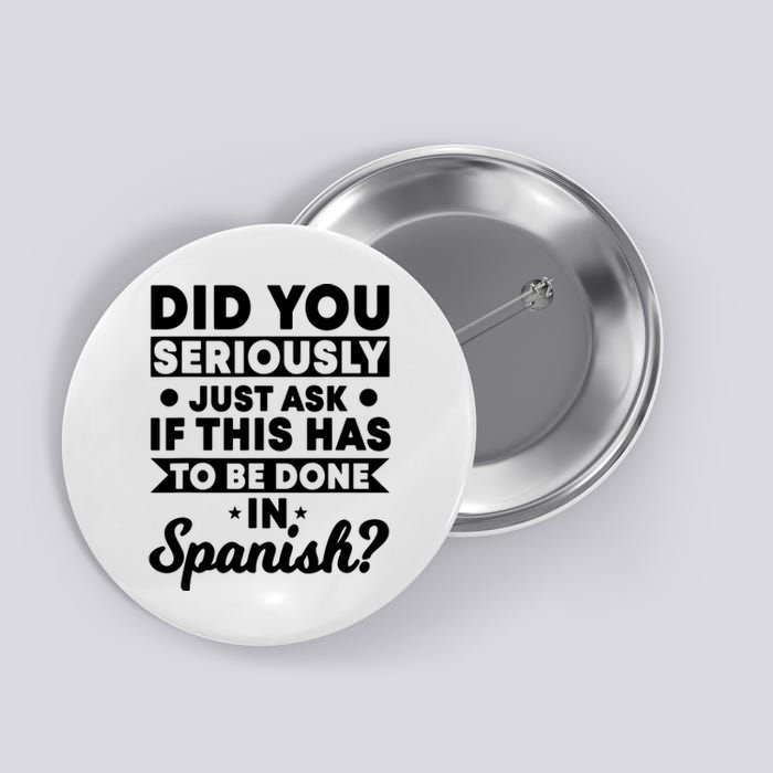 Spanish Teacher Language Class Instructor Student Tutor Button