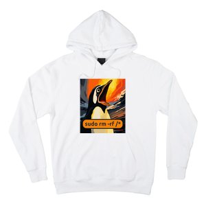 Screaming Tux Linux Sudo Rm Rf Hoodie