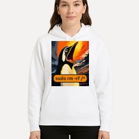Screaming Tux Linux Sudo Rm Rf Hoodie