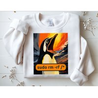 Screaming Tux Linux Sudo Rm Rf Sweatshirt