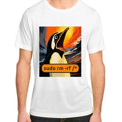 Screaming Tux Linux Sudo Rm Rf Adult ChromaSoft Performance T-Shirt