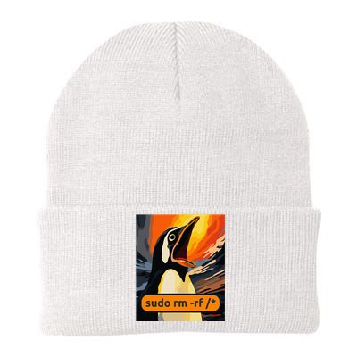 Screaming Tux Linux Sudo Rm Rf Knit Cap Winter Beanie