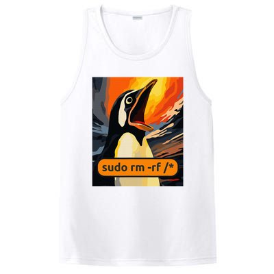 Screaming Tux Linux Sudo Rm Rf PosiCharge Competitor Tank