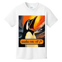 Screaming Tux Linux Sudo Rm Rf Kids T-Shirt
