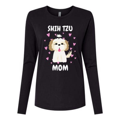 Shih Tzu Mom Mummy Mama Mum Mommy Mother's Day Mother Owner Womens Cotton Relaxed Long Sleeve T-Shirt