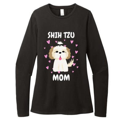 Shih Tzu Mom Mummy Mama Mum Mommy Mother's Day Mother Owner Womens CVC Long Sleeve Shirt