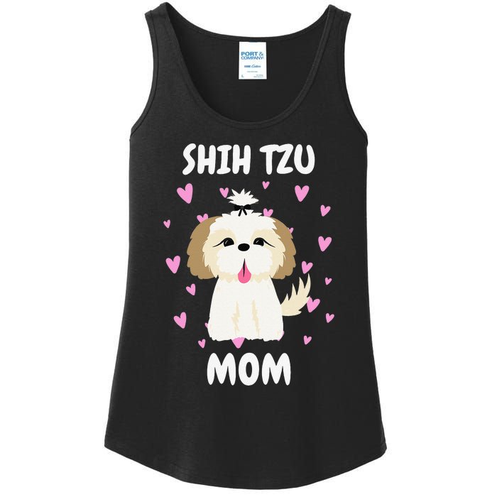 Shih Tzu Mom Mummy Mama Mum Mommy Mother's Day Mother Owner Ladies Essential Tank