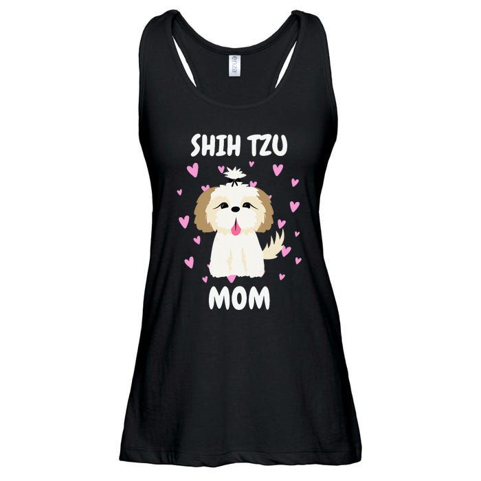 Shih Tzu Mom Mummy Mama Mum Mommy Mother's Day Mother Owner Ladies Essential Flowy Tank