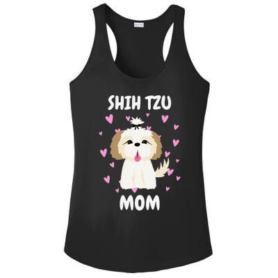 Shih Tzu Mom Mummy Mama Mum Mommy Mother's Day Mother Owner Ladies PosiCharge Competitor Racerback Tank