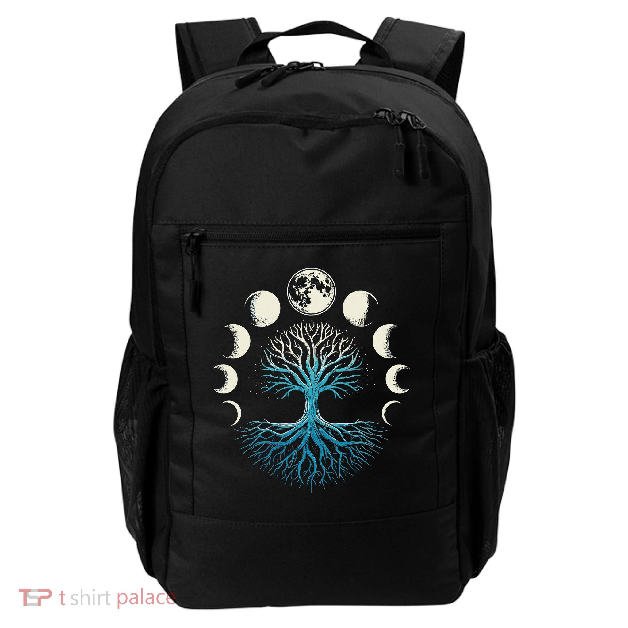Spiritual Tree Moon Phases Yoga Daily Commute Backpack
