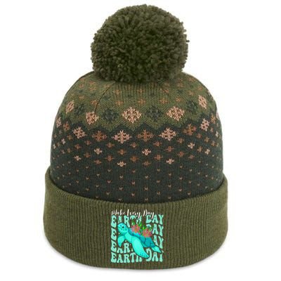 Sea Turtle Make Every Day Earth Day Save Our Planet Groovy The Baniff Cuffed Pom Beanie