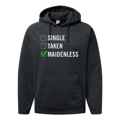 Single Taken Maidenless Maindenless Bihavior Elden Performance Fleece Hoodie