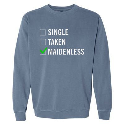 Single Taken Maidenless Maindenless Bihavior Elden Garment-Dyed Sweatshirt