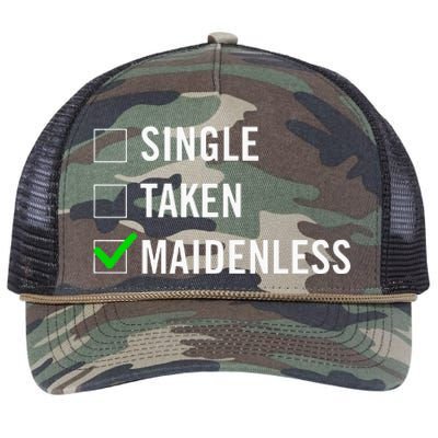 Single Taken Maidenless Maindenless Bihavior Elden Retro Rope Trucker Hat Cap