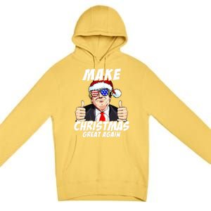 Santa Trump Make Christmas Great Again Family Matching Gift Premium Pullover Hoodie