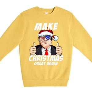 Santa Trump Make Christmas Great Again Family Matching Gift Premium Crewneck Sweatshirt