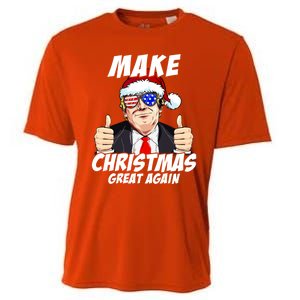 Santa Trump Make Christmas Great Again Family Matching Gift Cooling Performance Crew T-Shirt