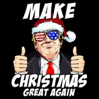 Santa Trump Make Christmas Great Again Family Matching Gift Doggie Tank
