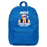 Santa Trump Make Christmas Great Again Family Matching Gift 16 in Basic Backpack