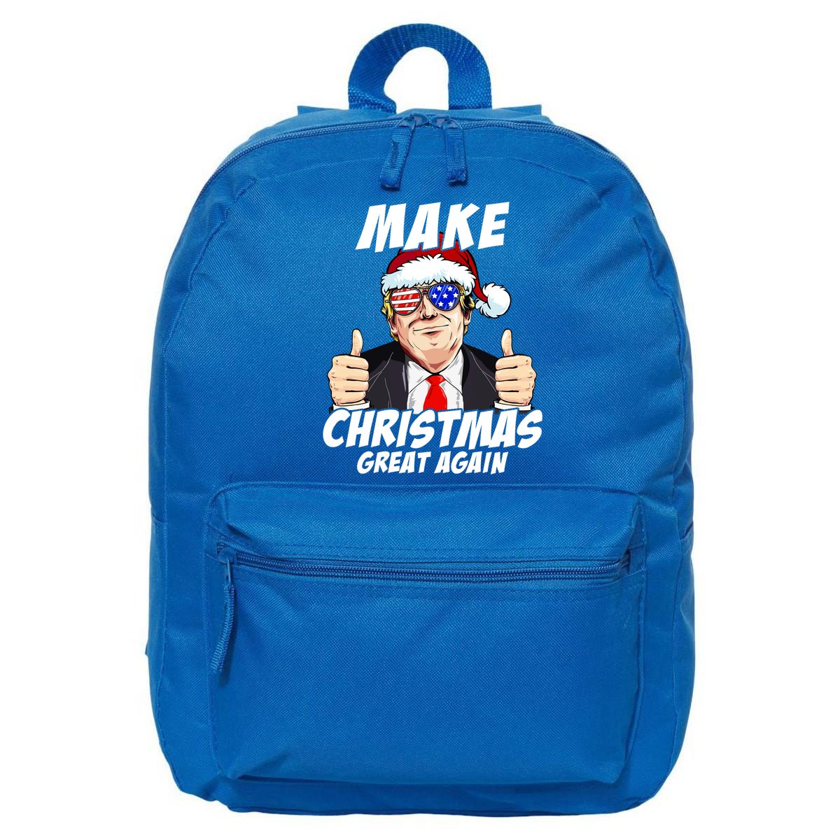 Santa Trump Make Christmas Great Again Family Matching Gift 16 in Basic Backpack