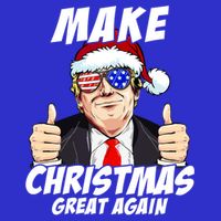 Santa Trump Make Christmas Great Again Family Matching Gift 16 in Basic Backpack