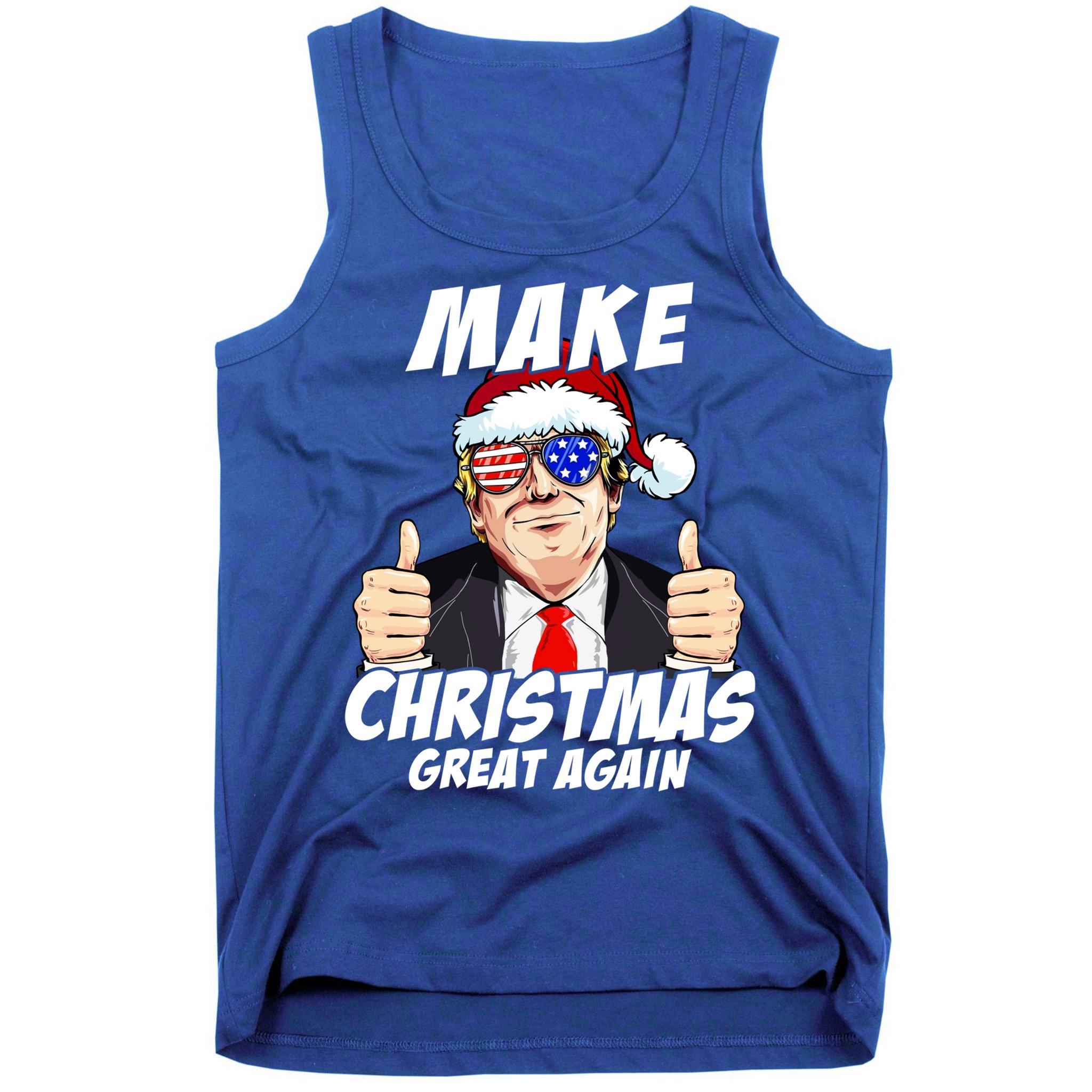 Santa Trump Make Christmas Great Again Family Matching Gift Tank Top