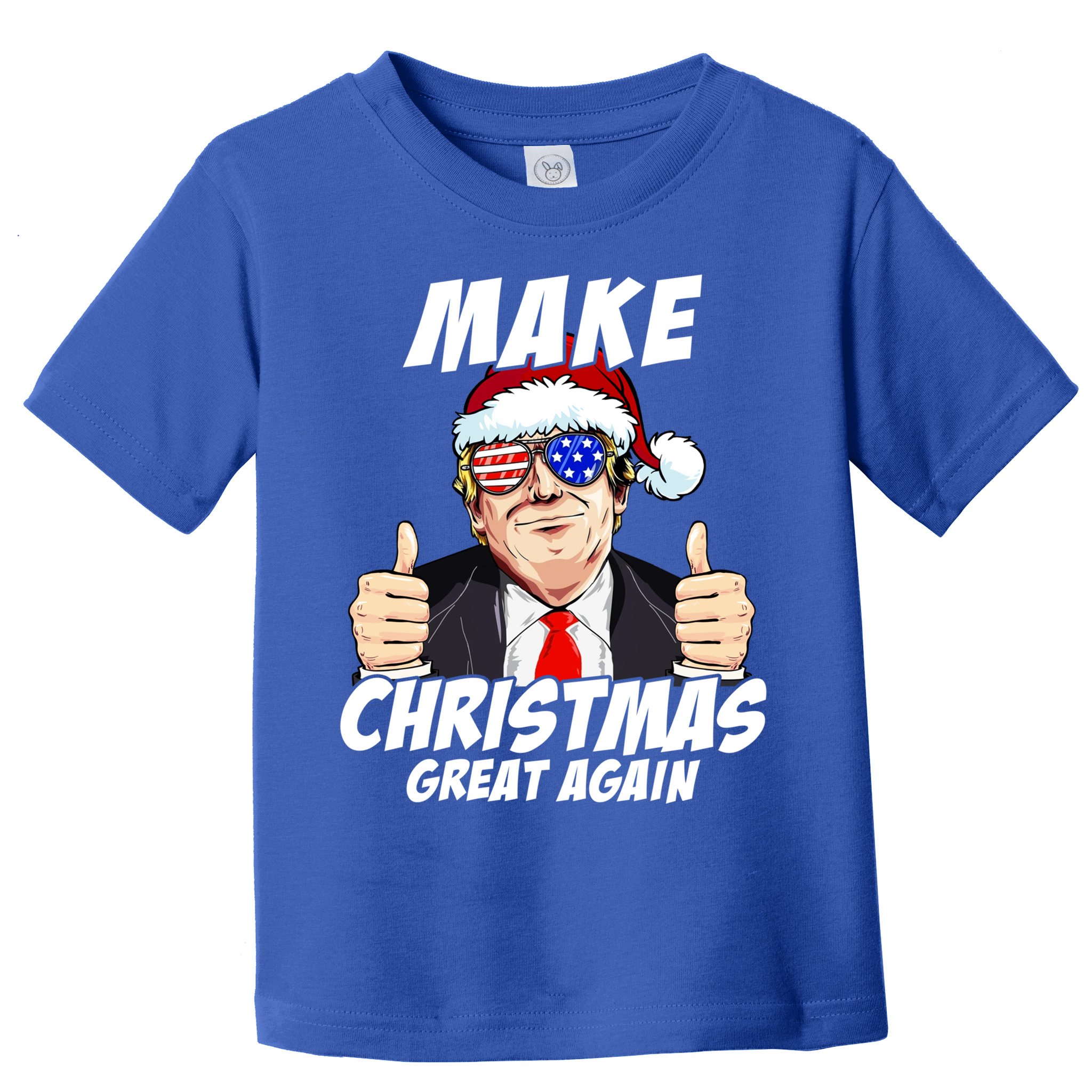 Santa Trump Make Christmas Great Again Family Matching Gift Toddler T-Shirt