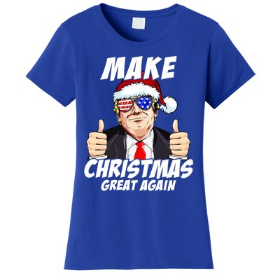 Santa Trump Make Christmas Great Again Family Matching Gift Women's T-Shirt