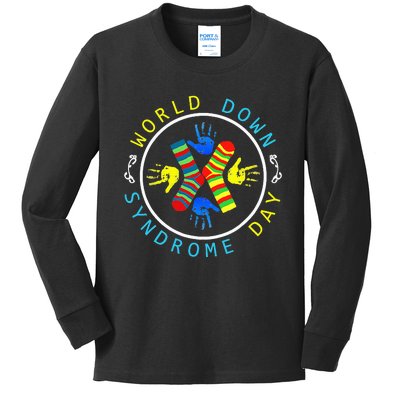 Socks T21 March 21 Gifts World Down Syndrome Day Kids Long Sleeve Shirt