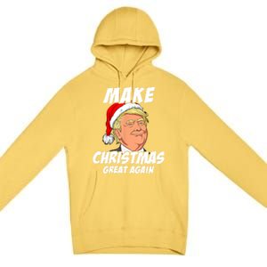 Santa Trump Make Christmas Great Again Matching Pajama Gift Premium Pullover Hoodie