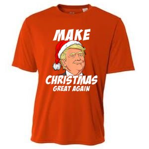 Santa Trump Make Christmas Great Again Matching Pajama Gift Cooling Performance Crew T-Shirt