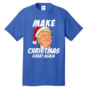 Santa Trump Make Christmas Great Again Matching Pajama Gift Tall T-Shirt