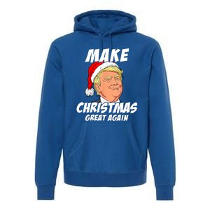 Santa Trump Make Christmas Great Again Matching Pajama Gift Premium Hoodie