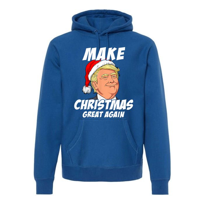 Santa Trump Make Christmas Great Again Matching Pajama Gift Premium Hoodie