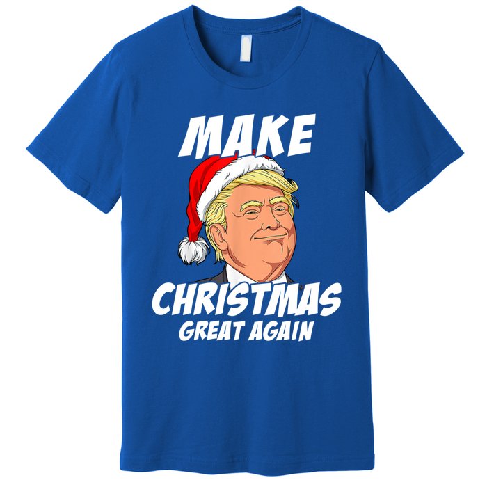 Santa Trump Make Christmas Great Again Matching Pajama Gift Premium T-Shirt