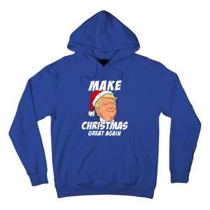 Santa Trump Make Christmas Great Again Matching Pajama Gift Tall Hoodie