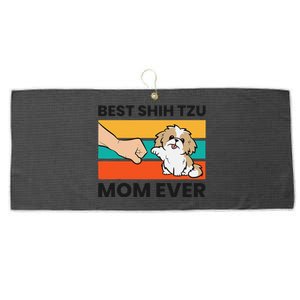 Shih Tzu Mama Best Shih Tzu Mom Ever Large Microfiber Waffle Golf Towel