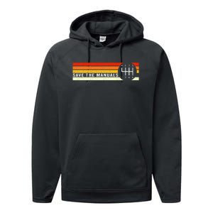 Save The Manuals 6 Speed Manual Transmission Three Pedals Performance Fleece Hoodie