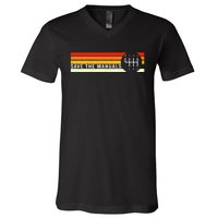 Save The Manuals 6 Speed Manual Transmission Three Pedals V-Neck T-Shirt