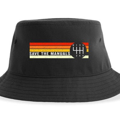 Save The Manuals 6 Speed Manual Transmission Three Pedals Sustainable Bucket Hat
