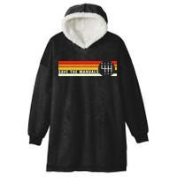 Save The Manuals 6 Speed Manual Transmission Three Pedals Hooded Wearable Blanket