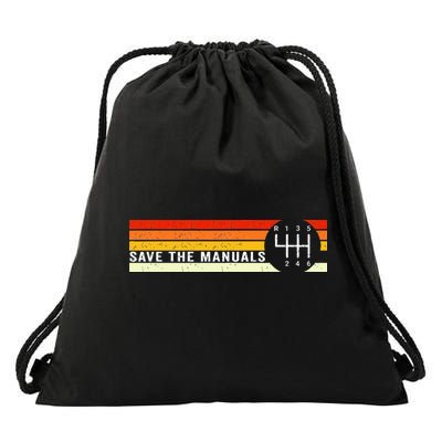 Save The Manuals 6 Speed Manual Transmission Three Pedals Drawstring Bag