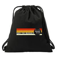 Save The Manuals 6 Speed Manual Transmission Three Pedals Drawstring Bag