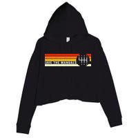 Save The Manuals 6 Speed Manual Transmission Three Pedals Crop Fleece Hoodie