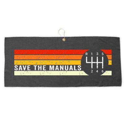Save The Manuals 6 Speed Manual Transmission Three Pedals Large Microfiber Waffle Golf Towel