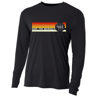 Save The Manuals 6 Speed Manual Transmission Three Pedals Cooling Performance Long Sleeve Crew