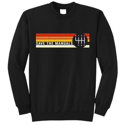Save The Manuals 6 Speed Manual Transmission Three Pedals Tall Sweatshirt