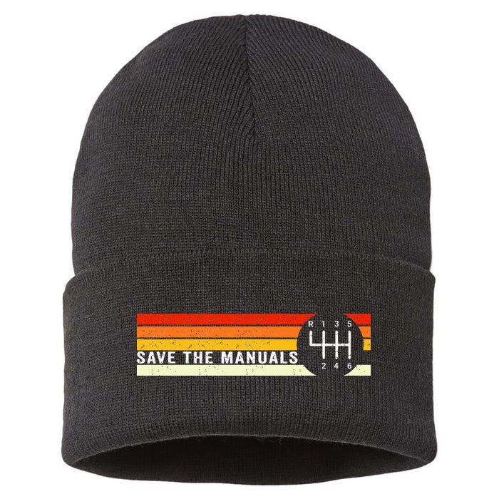 Save The Manuals 6 Speed Manual Transmission Three Pedals Sustainable Knit Beanie