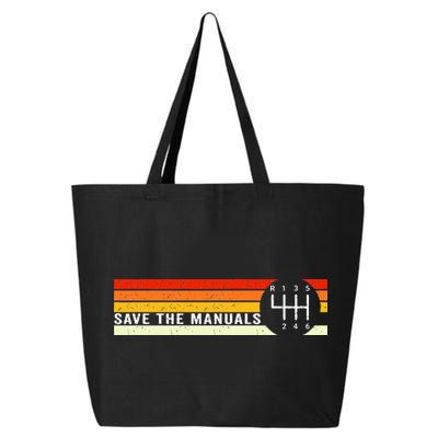 Save The Manuals 6 Speed Manual Transmission Three Pedals 25L Jumbo Tote